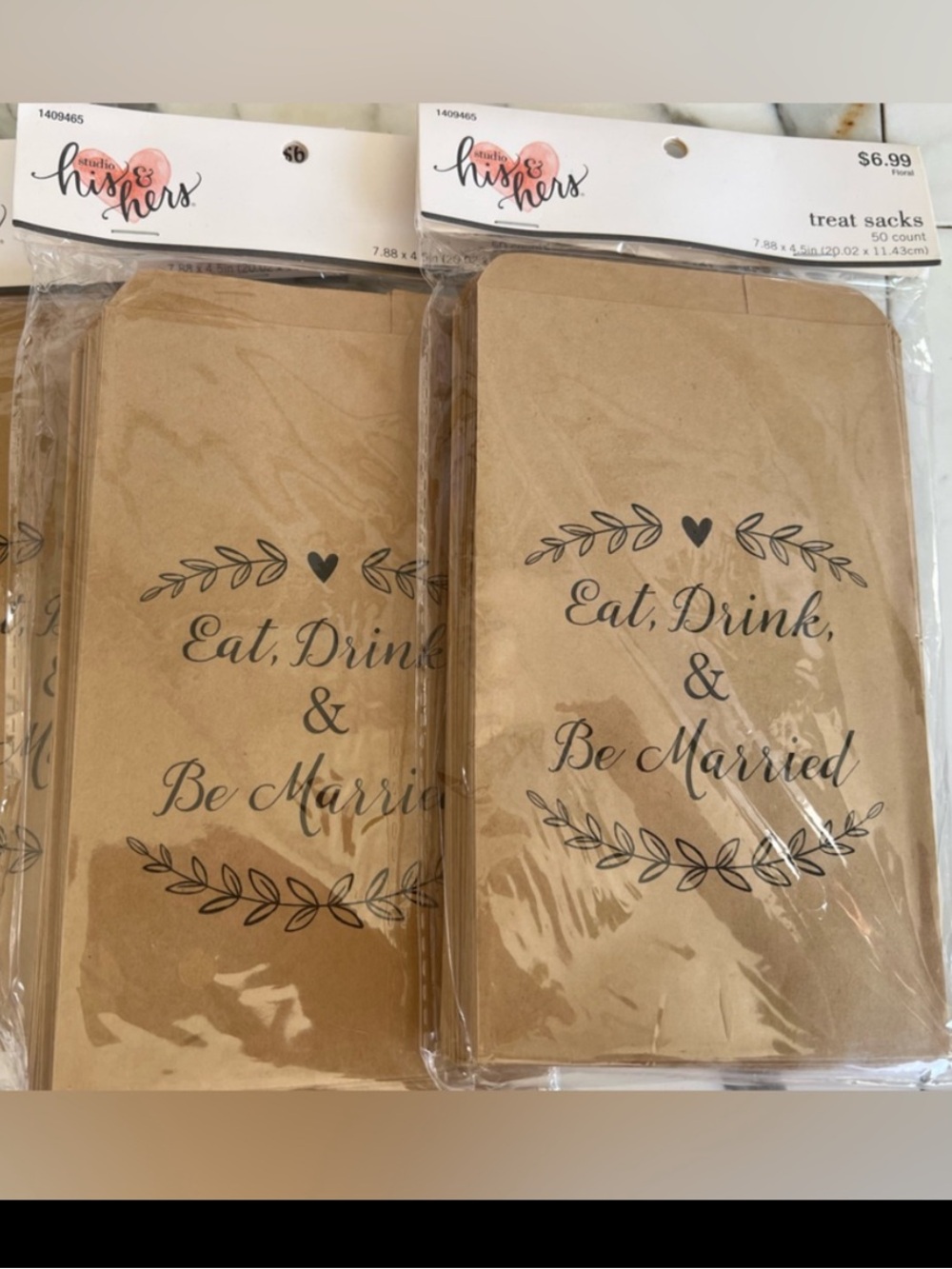 Wedding Snack Bags